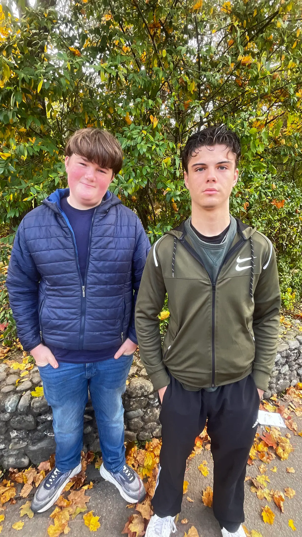 Schülersprecher Alex (rechts) und Pius (links)